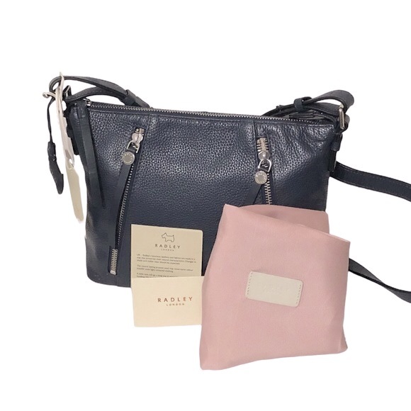 RADLEY LONDON Fountain Road Leather Crossbody Bag - DARK BLUE - Picture 5 of 10